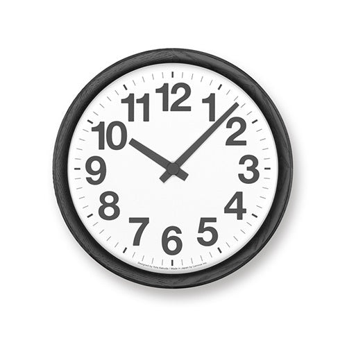 【廃番】Lemnos（レムノス）電波時計 Clock A（クロック エー） ブラック