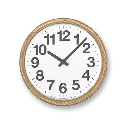 【廃番】Lemnos（レムノス）電波時計 Clock A（クロック エー） ナチュラル