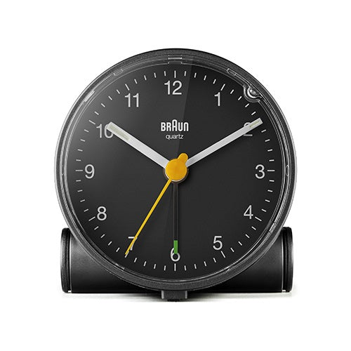 【廃番】BRAUN（ブラウン）置時計 Classic Analog Alarm Clock BC01B 69mm ブラック