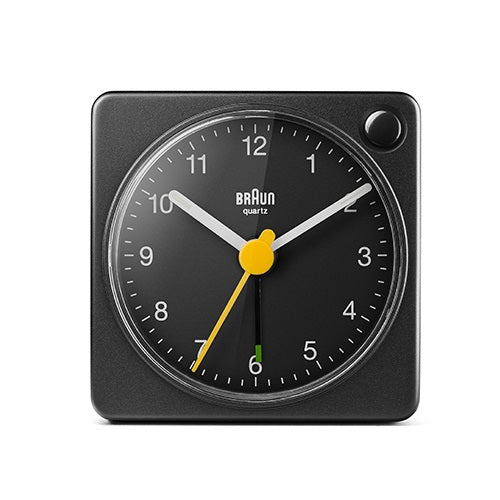 【廃番】BRAUN（ブラウン）置時計 Analog Alarm Clock BC02XB 57mm ブラック