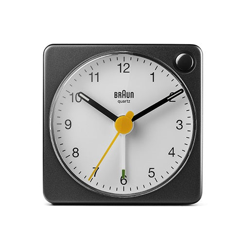 【廃番】BRAUN（ブラウン）置時計 Analog Alarm Clock BC02XBW 57mm ブラック×ホワイト