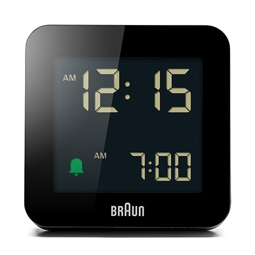 【廃番】BRAUN（ブラウン）置時計 Digital Alarm Clock BC09B 75mm ブラック