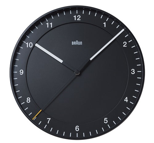 【廃番】BRAUN（ブラウン）掛時計 Wall Clock（ウォールクロック）BNC017 ブラック