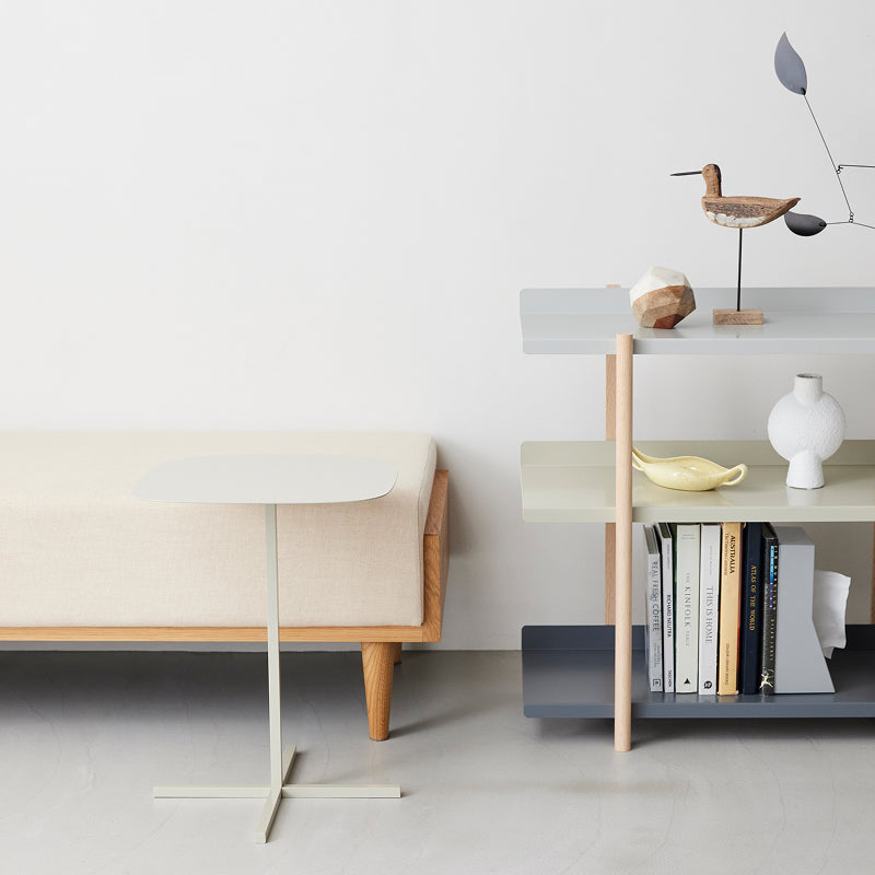 SOLID STEEL TABLE ベージュ H500mm