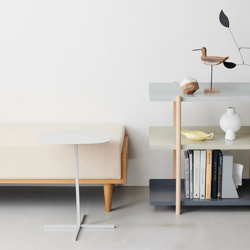 SOLID STEEL TABLE ライトグレー H500mm