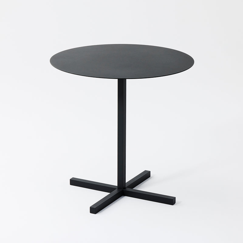 SOLID STEEL DINER TABLE ROUND ダークグレー H700mm