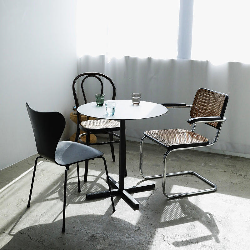 SOLID STEEL TABLE（ソリッド スチール テーブル） ダークグレー SOLID STEEL DINER TABLE ROUND ダークグレー H700mm - YAMAGIWA