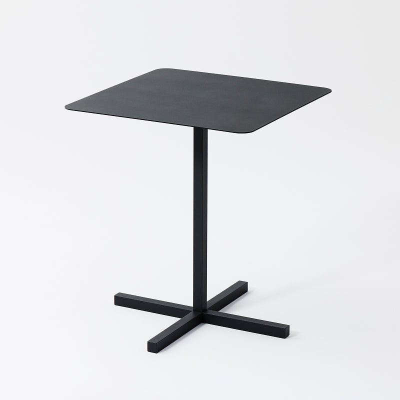 SOLID STEEL DINER TABLE SQUARE ダークグレー H700mm