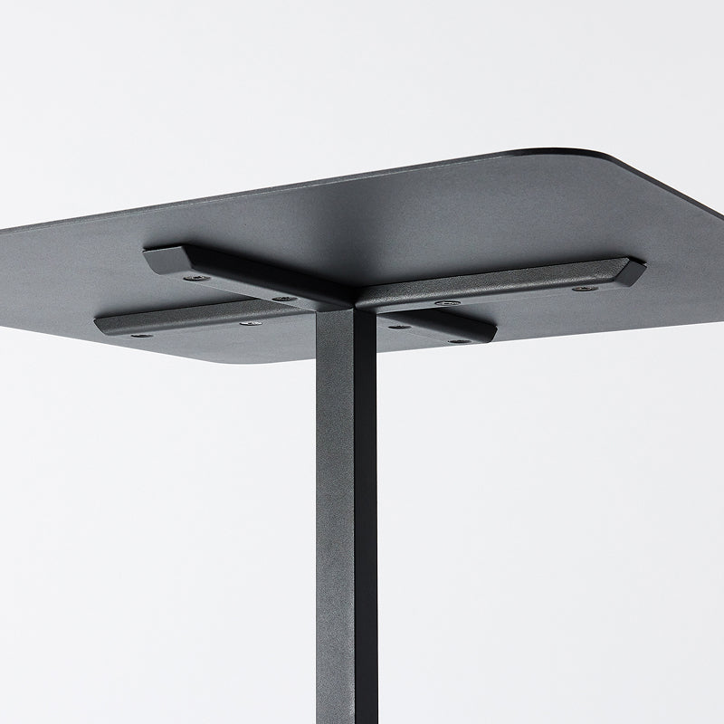 SOLID STEEL DINER TABLE SQUARE ダークグレー H700mm