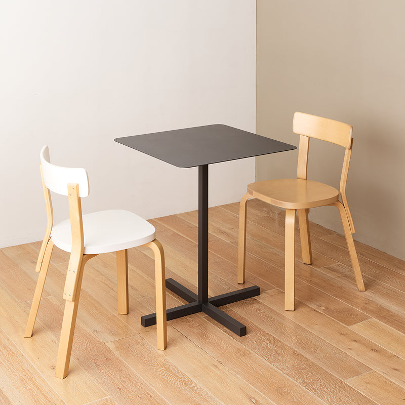 SOLID STEEL DINER TABLE SQUARE ダークグレー H700mm