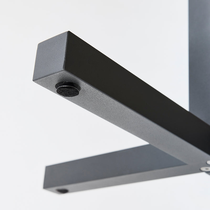 SOLID STEEL HIGH DINER TABLE SQUARE ダークグレー H850mm