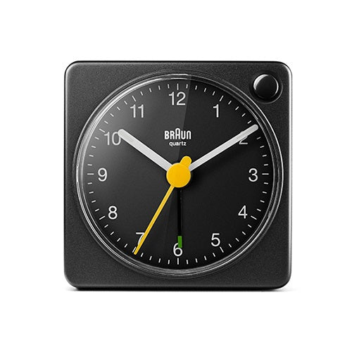 【廃番】BRAUN（ブラウン）置時計 Alarm Table Clock BC02XB 57mm ブラック