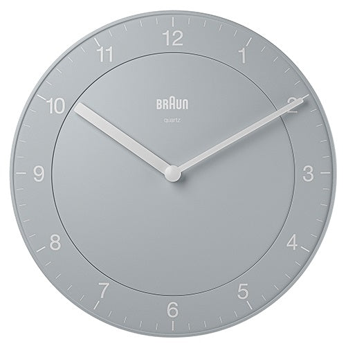 【廃番】BRAUN（ブラウン）掛時計  BRAUN（ブラウン）掛時計 Wall Clock BC06G 200mm  グレー