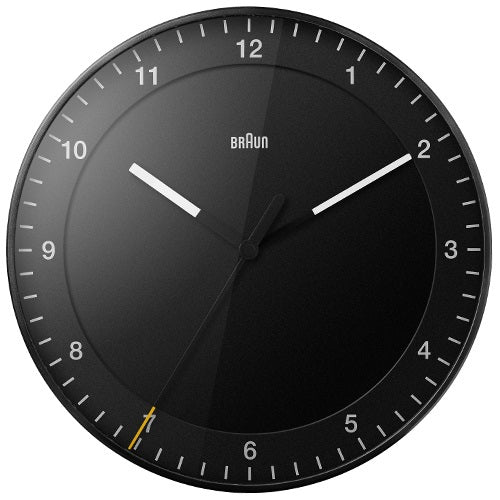 【廃番】BRAUN（ブラウン）掛時計 Wall Clock BC17B 300mm ブラック