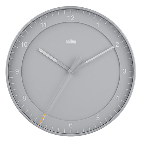 【廃番】BRAUN（ブラウン）掛時計 Wall Clock GRAY BC17G グレー