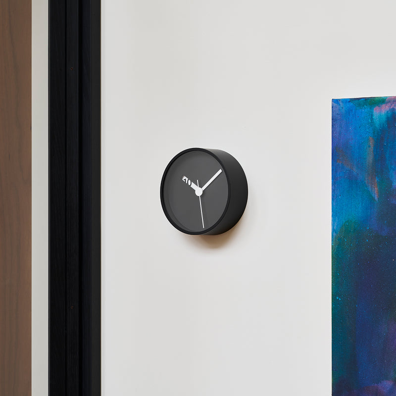 Extra Normal Clock ブラック Ф130mm