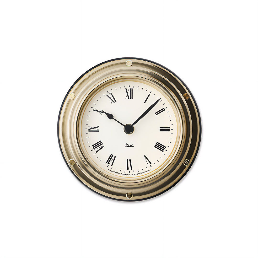 RIKI MARINE CLOCK ローマ数字 真鍮 Φ169mm - YAMAGIWA OnlineStore