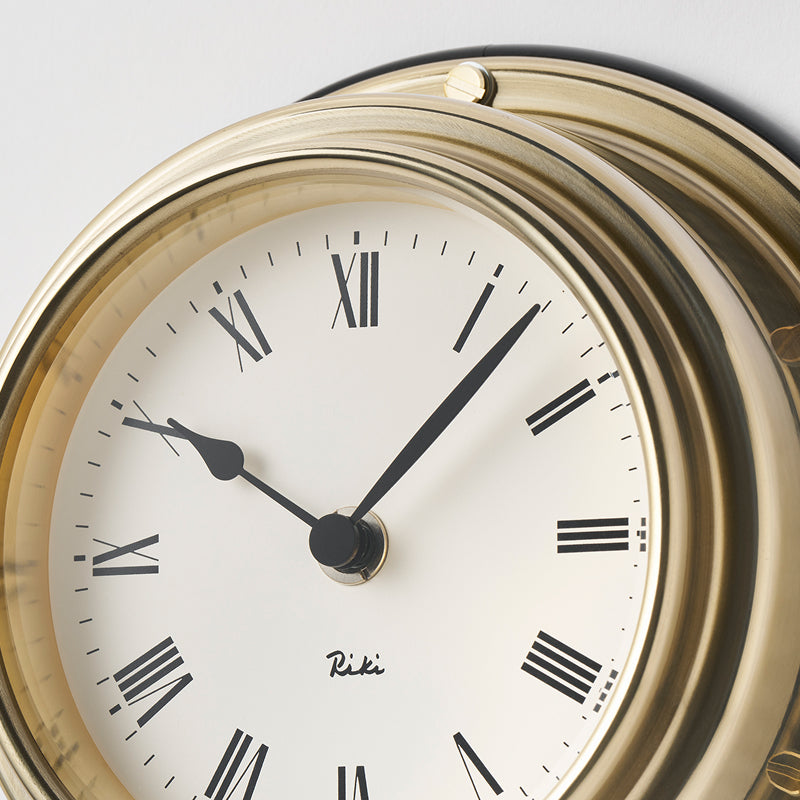 RIKI MARINE CLOCK ローマ数字 真鍮 Φ169mm