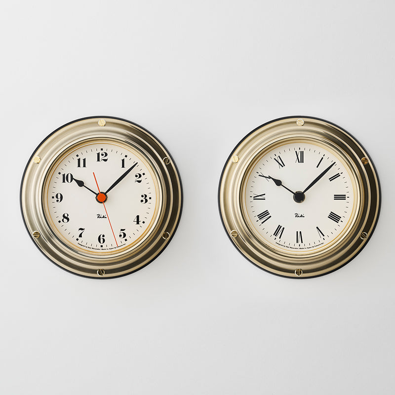 RIKI MARINE CLOCK ローマ数字 真鍮 Φ169mm