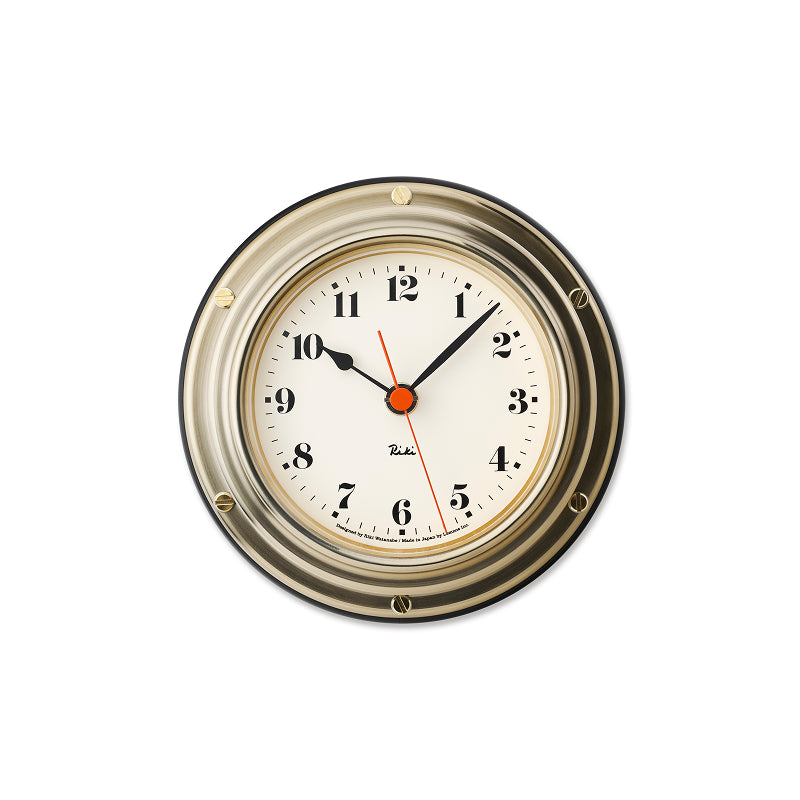 RIKI MARINE CLOCK アラビア数字 真鍮 Φ169mm - YAMAGIWA OnlineStore