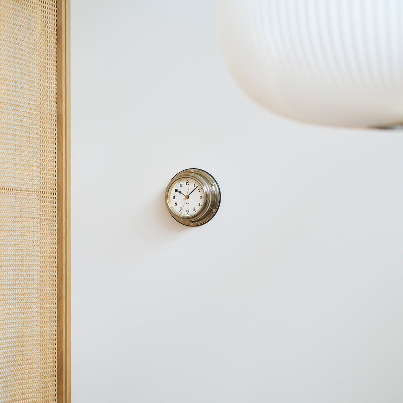 RIKI MARINE CLOCK アラビア数字 真鍮 Φ169mm