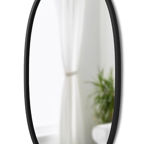 HUB OVAL MIRROR ブラック W610×910mm