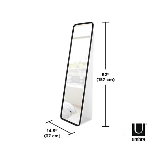 HUB LEANING MIRROR ブラック W370×1570mm