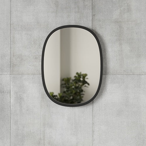 HUB OVAL MIRROR ブラック W460×610mm