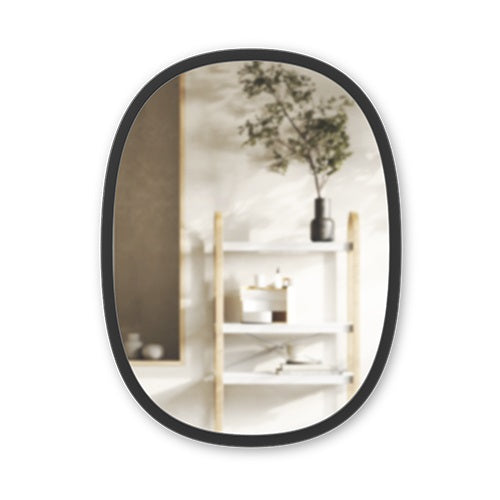 HUB OVAL MIRROR ブラック W460×610mm