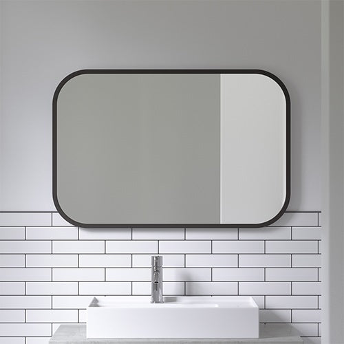 HUBBA RECTANGLE MIRROR ブラック W610×910mm