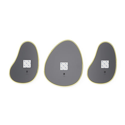 HUBBA PEBBLE MIRROR 3set ブラス W250×H310mm