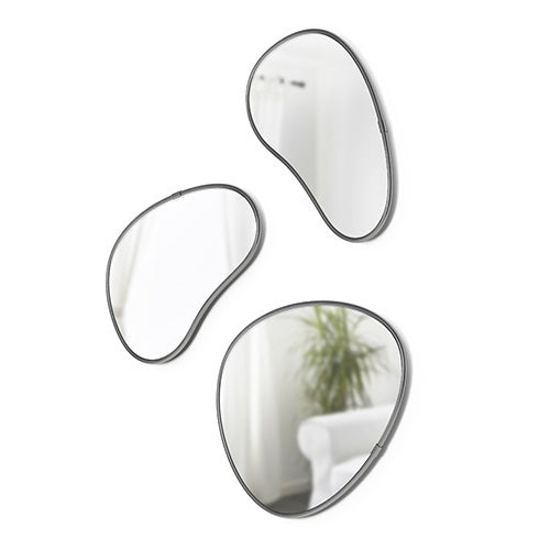 HUBBA PEBBLE MIRROR 3set チタニウム W250×H310mm