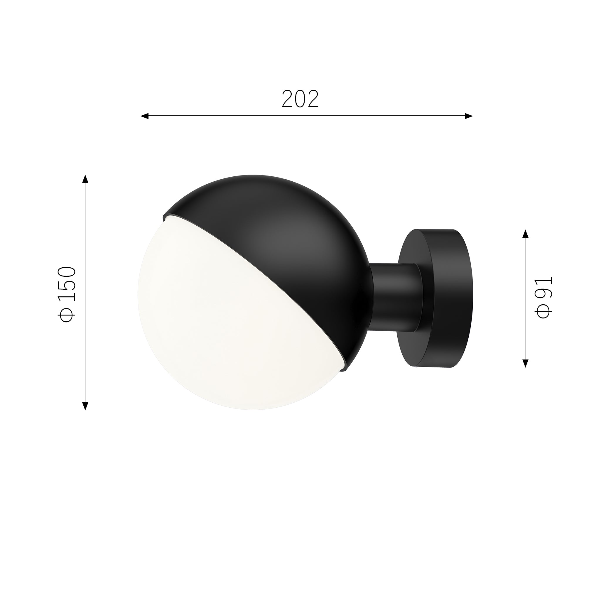 fランボール Louis Poulsen（ルイスポールセン）VL Studio Wall ブラック Φ150mm